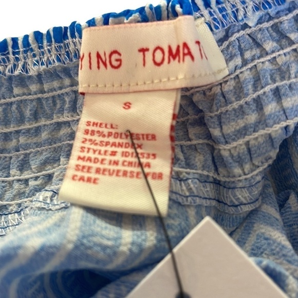 NWT Flying Tomato Geo Print Off Shoulder High Low Maxi Dress SZ S - Picture 5 of 7